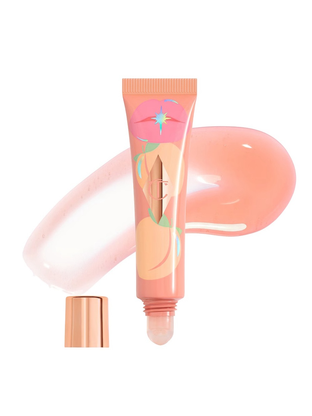 NEW Charlotte Tilbury unreal lips pure peach JUICYLICIOUS LIP OIL HEALTHY GLOW